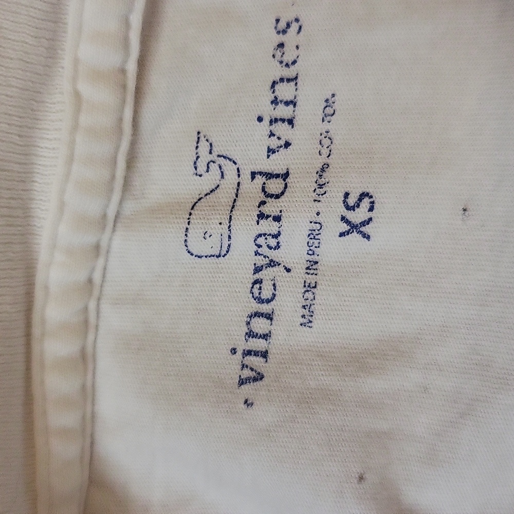 White Long Sleeve Shirt with Teal Graphics - Picture 5 of 6